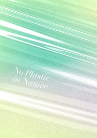 Reduce plastic using poster template