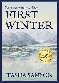 First winter book cover template