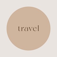 Travel IG story cover template illustration
