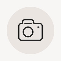 Camera  IG story cover template illustration