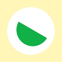 Green semicircle IG story cover template illustration