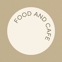Beige food & cafe Instagram story highlight cover template illustration