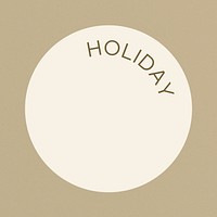 Beige holidays Instagram story highlight cover template illustration