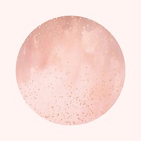 Pink and gold  IG story cover template illustration