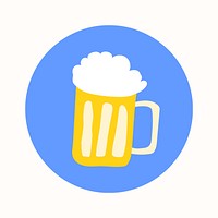 Beer doodle IG story cover template illustration