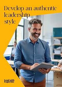 Lead with expertise poster template