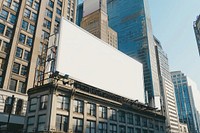 Billboard mockup city advertisement town.