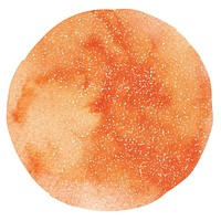 Clean orange glitter grapefruit astronomy outdoors.