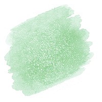 Clean light green glitter diaper.