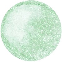 Clean light green glitter sugar disk food.