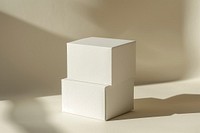 White box cardboard carton paper.