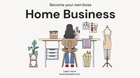 Home business blog banner template
