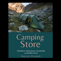 Camping store Instagram post template