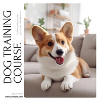 Dog training Instagram post template