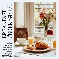 Breakfast Instagram post template