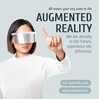 Augmented reality Instagram post template