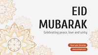 Eid Mubarak  blog banner template