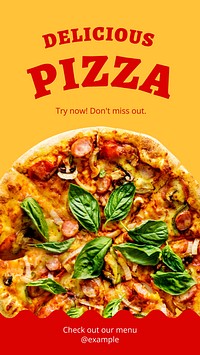 Pizza restaurant social story template  