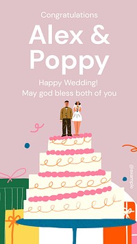 Congratulations wedding  Instagram story template