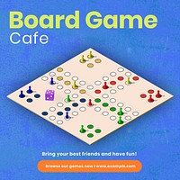 Board game Instagram post template design