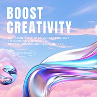 Boost creativity Instagram post template