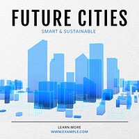 future cities Instagram post template