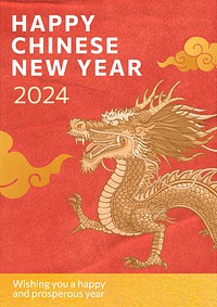 Chinese new year poster template and design