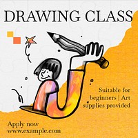 Drawing class Instagram post template