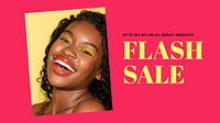 Flash sale blog banner template