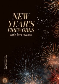 New Year's poster template