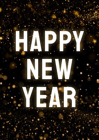 Happy New Year poster template
