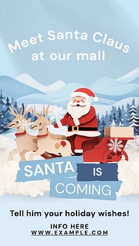 Christmas & Santa Instagram story template