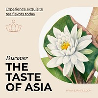 Asian taste Instagram post template