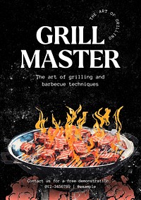 Grill Master poster template