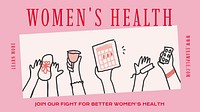 Women's health blog banner template
