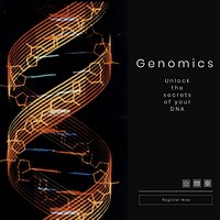 Genomics Instagram post template