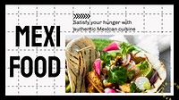 Mexi food blog banner template