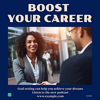 Boost your career Facebook post template