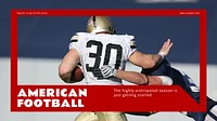 American football blog banner template