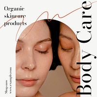 Body care Instagram post template design