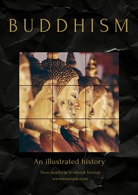 Buddhism history poster template