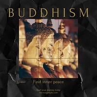 Buddhism Instagram post template