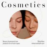 Cosmetics Instagram post template