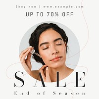 End of season sale Instagram post template