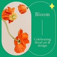 Bloom Instagram post template   ad design