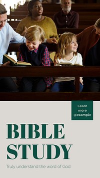 Bible study Facebook story template  