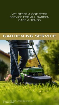 Gardening service Instagram story template