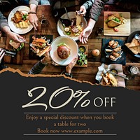 20% off Instagram post template design