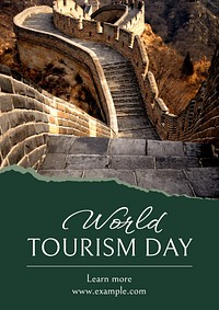 World tourism day  poster template and design