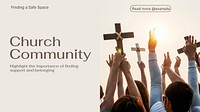 Church community blog banner template
